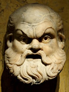 Mask of Silenus (1st C., Roman). Vienna Museum of Art.